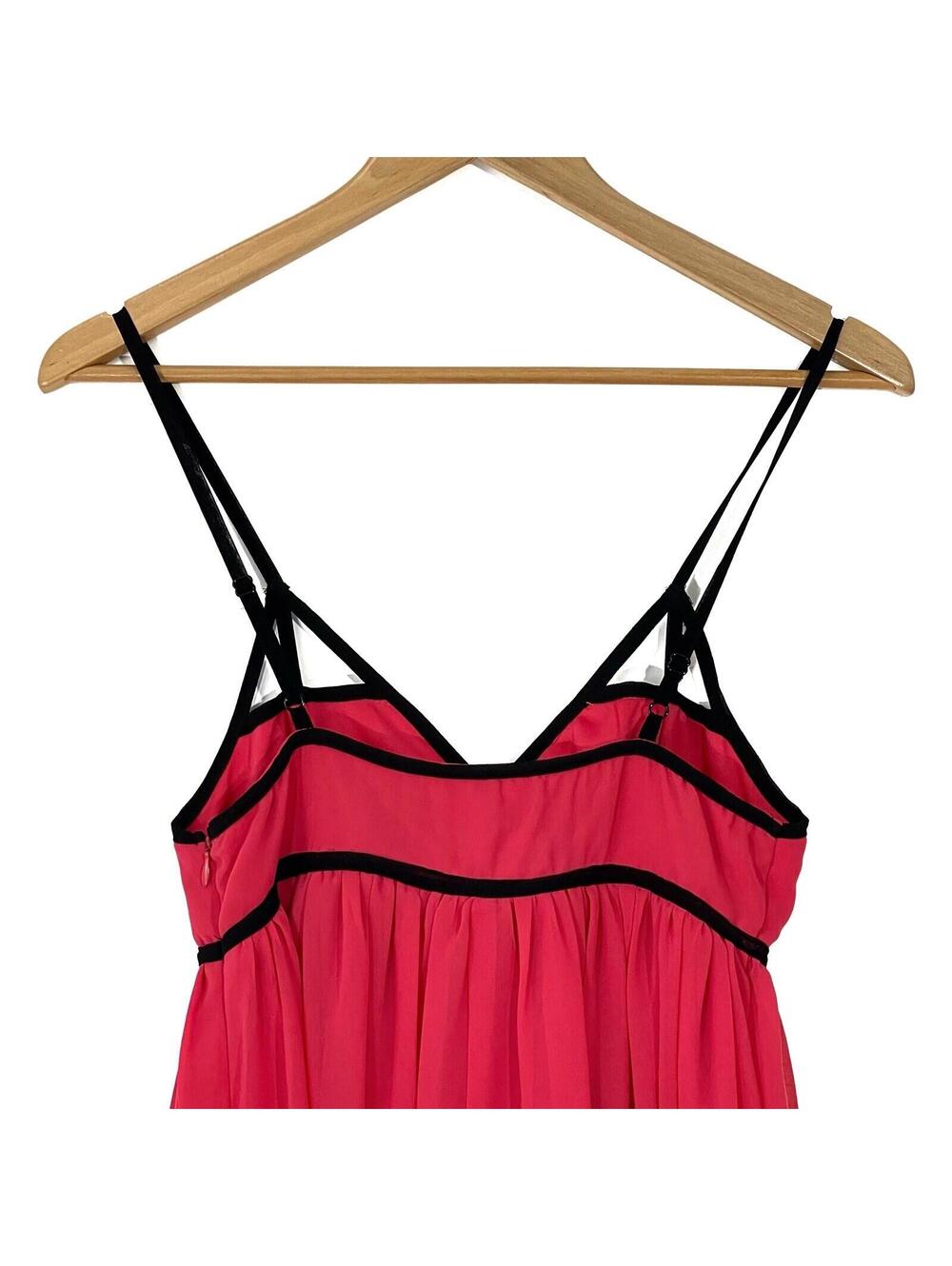 Dotti Women’s Size 8 Medium Pink Black Contrast Trim Cut Out Lined Party Dress - Picture 11 of 11